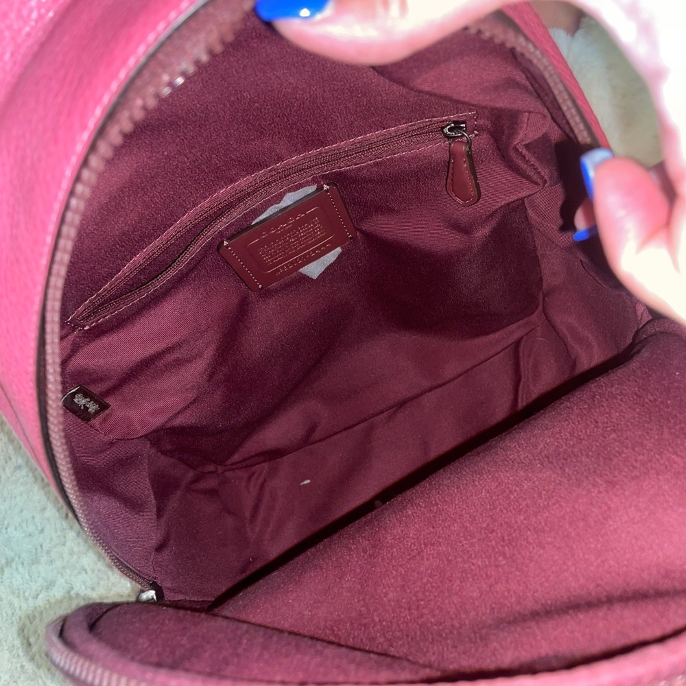 Coach Pink Leather Backpack - Picture 4 of 8